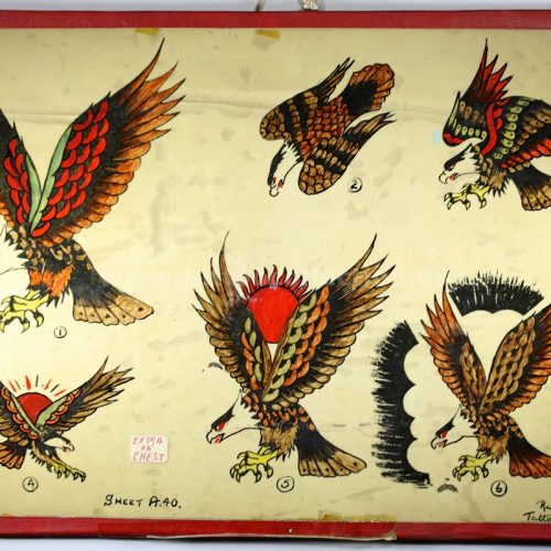 Traditional Eagle and Snake Tattoo Flash Split Sheet  YouTube