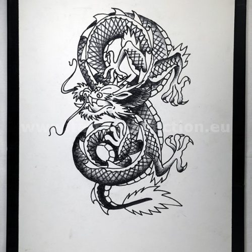 Sailor Jerry Dragon by Two Eagles Keepsake Tattoo in OKC   rtraditionaltattoos